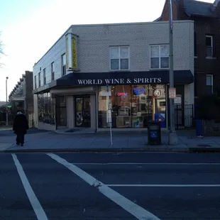 a man walking down the street