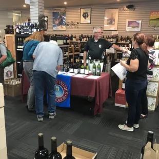Popular Saturday night wine tastings, $5