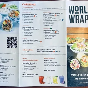 Menu side 2 (as of 6/2024)