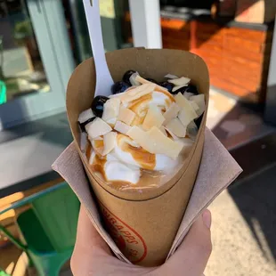 Thai Tea coconut soft serve