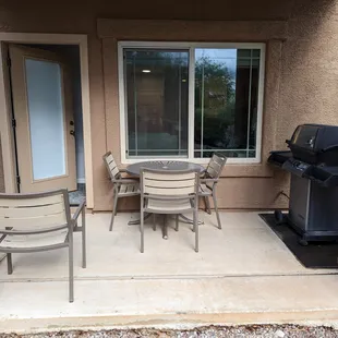 Ground floor two bedroom suite: patio.