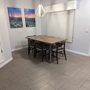 Ground floor two bedroom suite: dining area.