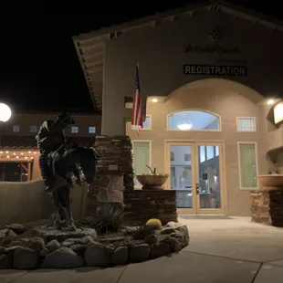 Front of registration are