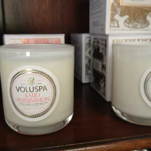 Voluspa Candles -- they have a signature bourbon scent.