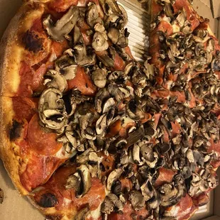 Dad couldn't wait for a slice before I got picture