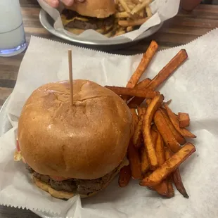 The burgers and fries are very delicious!  This is our go to burger joint.