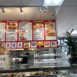 Menu as of March 2022