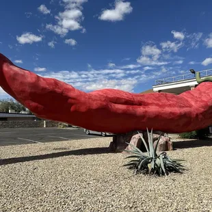 World's Largest Chile Pepper - 47 foot concrete red chile
