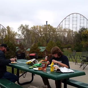 Great view and coaster screams:)