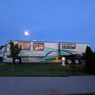Moon Rising over our site