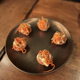 Champignons-mushroom tartlets