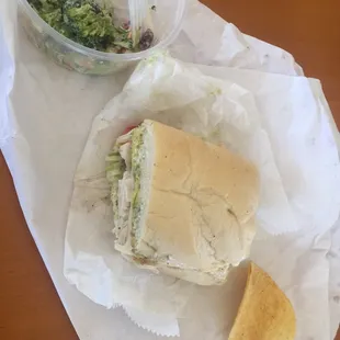Daily special Turkey, Swiss &amp; Avocado $7.99 with their broccoli salad (less than 2 bucks).  Everything was great and good prices.