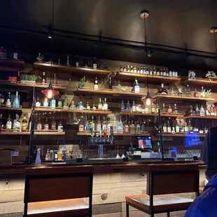 a man sitting at a bar