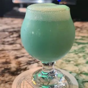 Blue Hawaiian - tastes like ambrosia salad. So good!