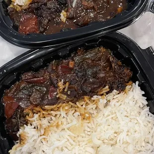 These are the overcooked, dry teriyaki bowls, disgusting!!