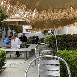 outside sitting area to enjoy your poke