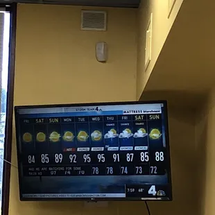 They finally added a tv!