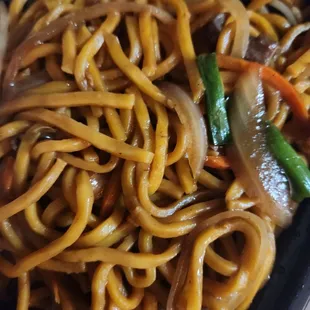 Low mein that is my 100% go to. So delicious
