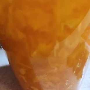 Delicious viscous egg drop soup