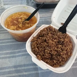 Egg Drop Soup &amp; House Fried Rice