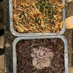 Chicken &amp; beef shawarma