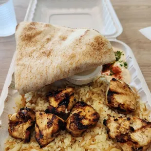 Chicken Kabob Plate
