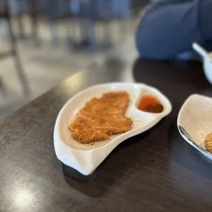 Chicken katsu to eat with my veggie rolls since I don&apos;t eat fish.