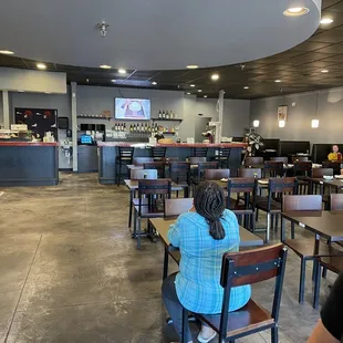 Interior dining space