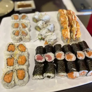 food, sushi, sushi and sashimi, sashimi