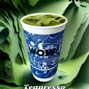 Matcha milk tea