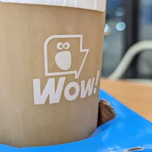 their &quot;Wow!&quot; logo on the Gardenia Jasmine tea