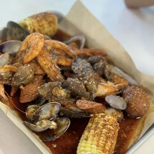 food, oysters and mussels