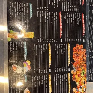 tacos, menu