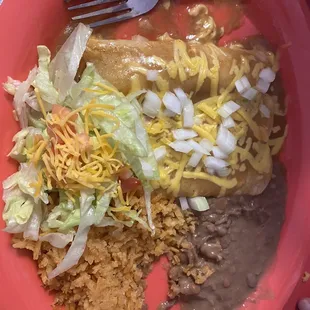 Enchilada plate