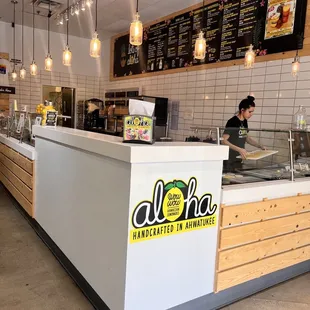 the counter at aloha