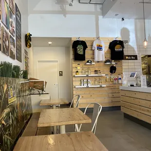 the inside of a restaurant