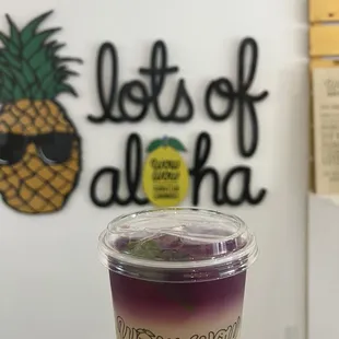Butterfly pea flower lemonade (24oz - med)