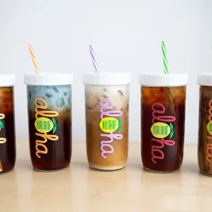 Check out our new coffee line up! Kona coffee from Hawaii with homemade coffee creamers! Dairy free gluten free and vegan!