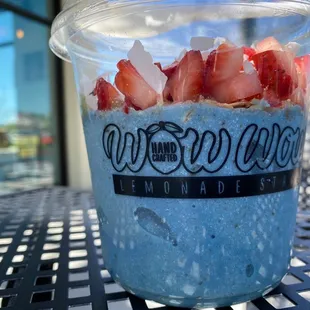 strawberries in a cup