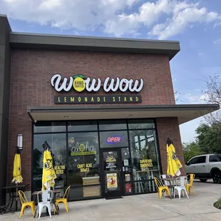 the front of the store