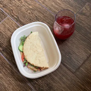 Black Lava Flatbread Sandwich