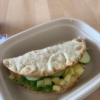 Mango Pineapple Flatbread Sandwich