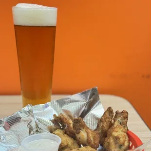 Wings and beers