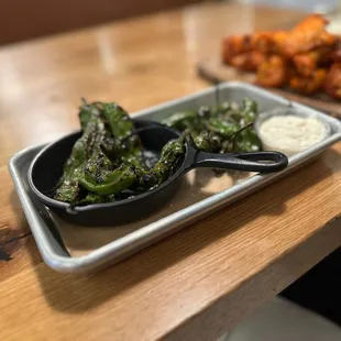 Charred Shishito Peppers