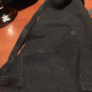 Steakhouse napkins...shame on you people