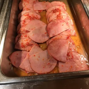 Ham slices