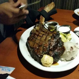 Tomahawk Steak, cooked perfectly!