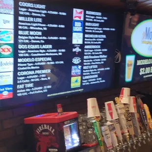 Beers.on tap