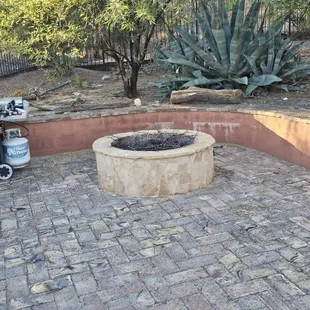 Retreat house fire pit