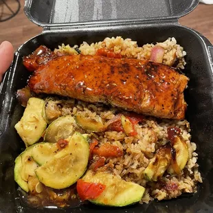 Teriyaki Salmon Rice Bowl